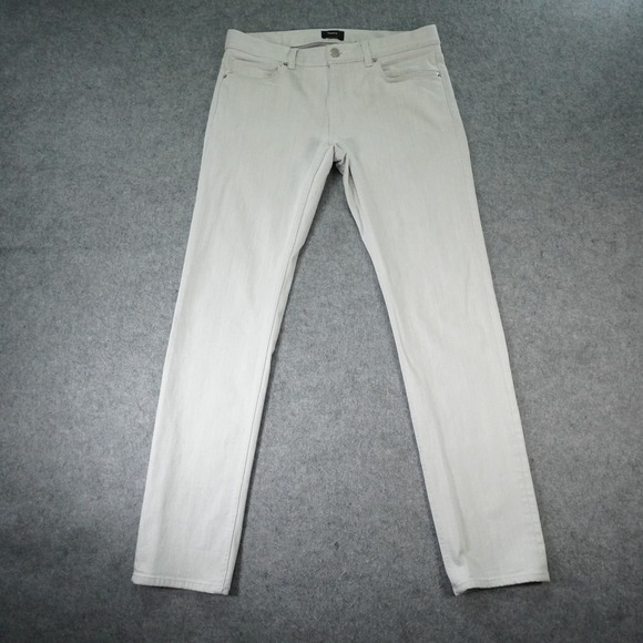 Theory Jeans Mens 33 Raffi Slim Fit Gray Granite Denim - Picture 1 of 16